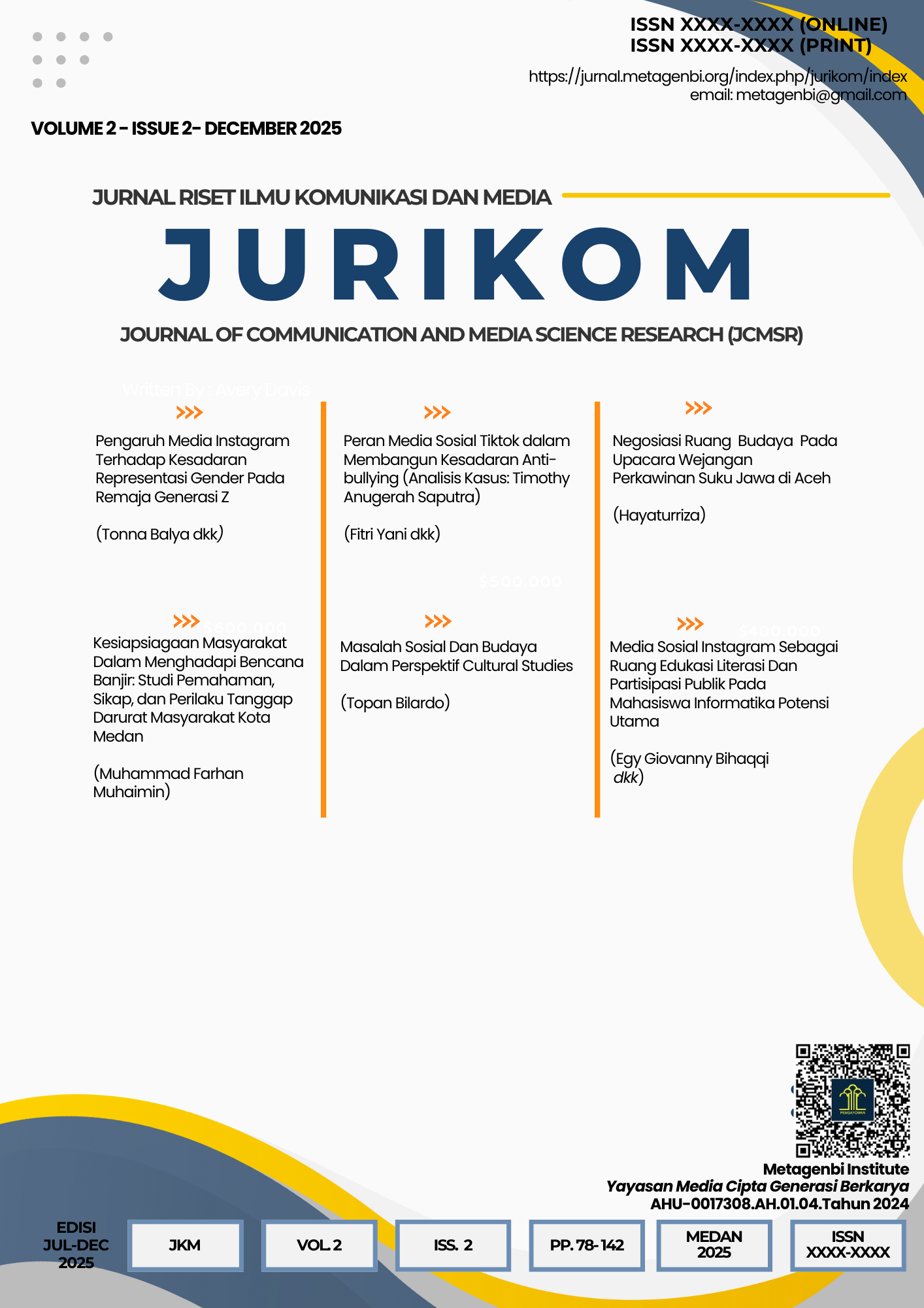 					View Vol. 2 No. 2 (2025): Jurnal Riset Ilmu Komunikasi dan Media
				